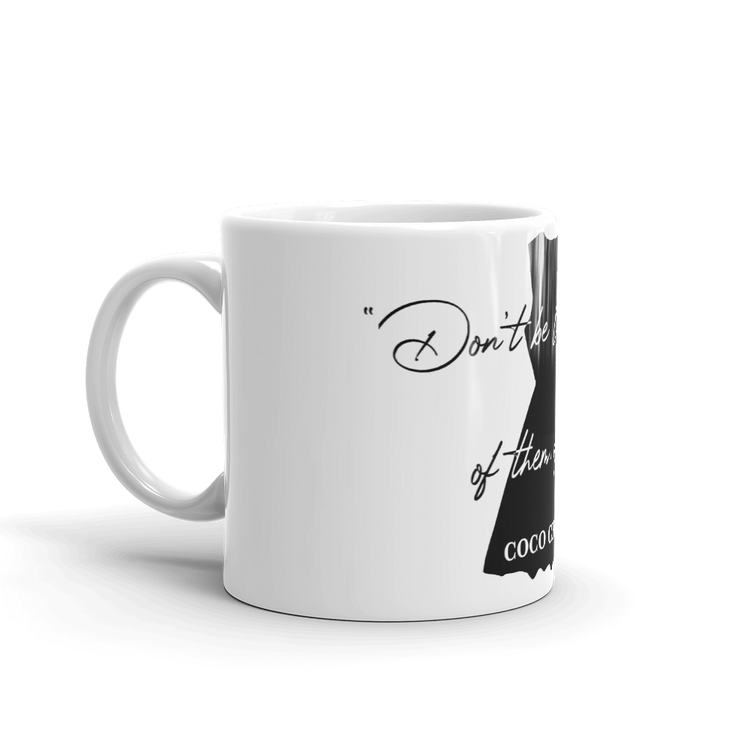 CHANEL Quote Ceramic Coffee Mug “Don’t Be Like The Rest of Them Darling..”