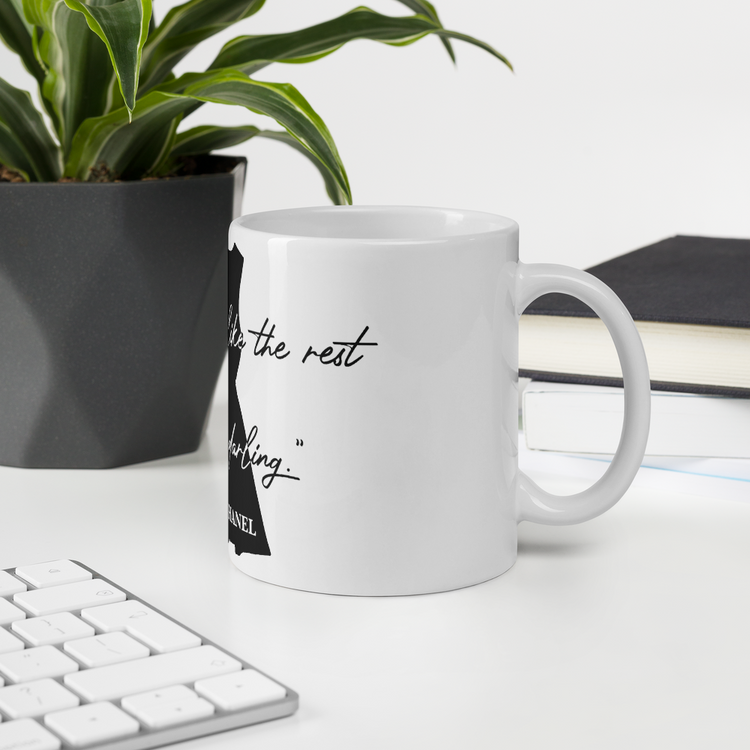CHANEL Quote Ceramic Coffee Mug “Don’t Be Like The Rest of Them Darling..”