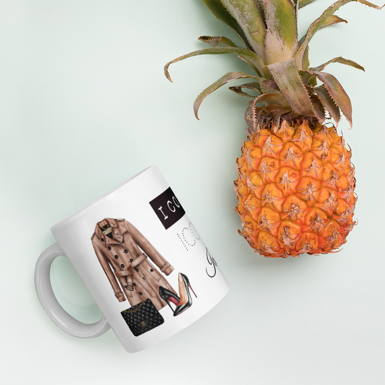 Iconic Designer Inspired - Tea Cup Coffee Mug- Burberry Louboutin Chanel