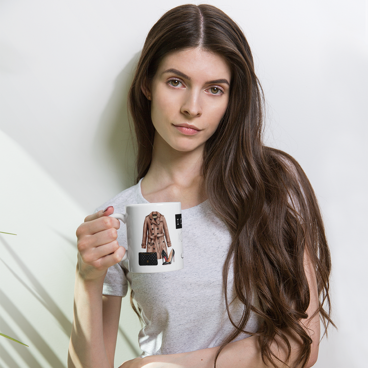 Iconic Designer Inspired - Tea Cup Coffee Mug- Burberry Louboutin Chanel
